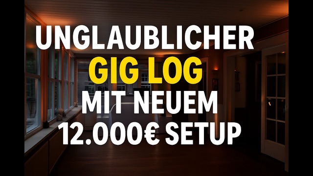 Erster Gig Log auf einer Hochzeit